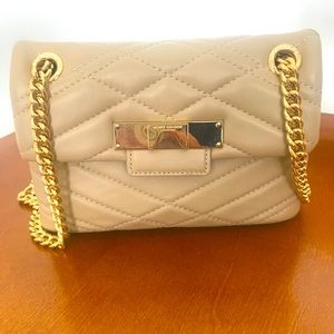 Nude Kurt Geiger Quilted Shoulder/Crossbody Bag
